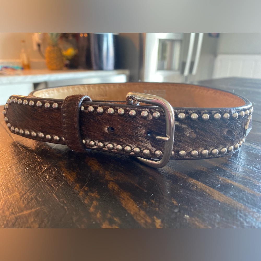 Ranger Belt Co calf hair belt